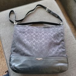 Coach  Signature Shoulder/ Crossbody Hobo Bag  (Monogram)