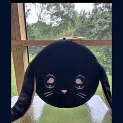 Large furry rabbit toy box/suitcase