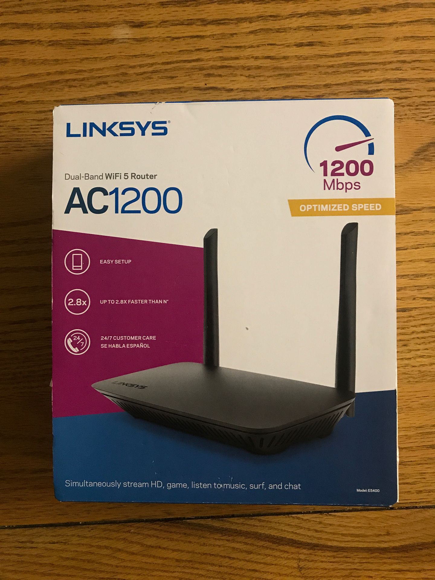 Linksys AC1200 dual Band WiFi 5 Router