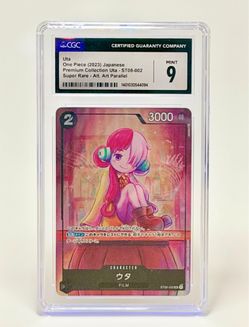 One Piece CGC 9 Uta ST08-002 Alt Art Parallel