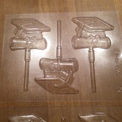 Two Sheets Graduation Chocolate Molds Lollipop (6)