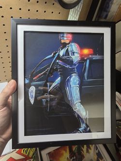 Robocop Cutom Art 8x10 Framed Glass 