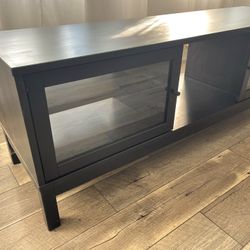 Dark Coffee Color Entertainment Center Tv Stand 56 Inches Wide