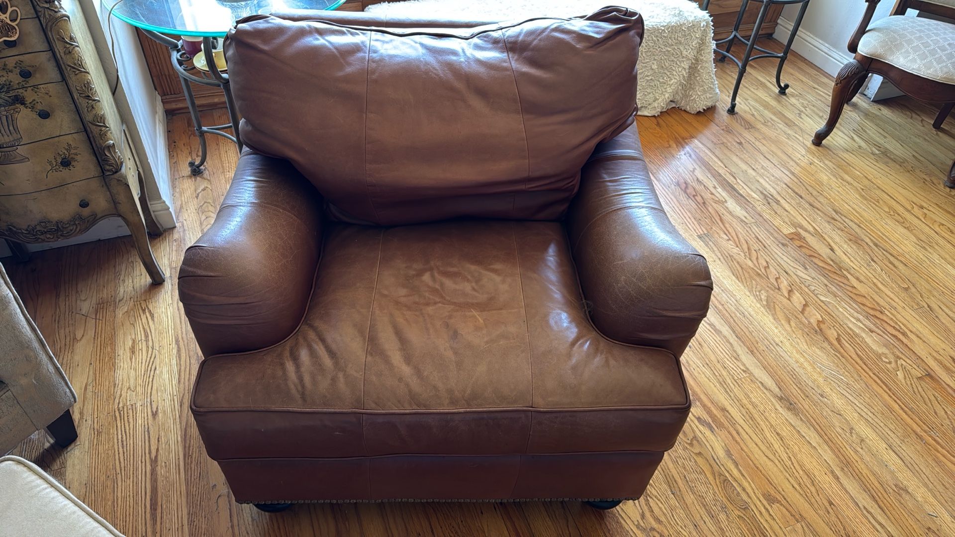 Large Leather Arm Chair