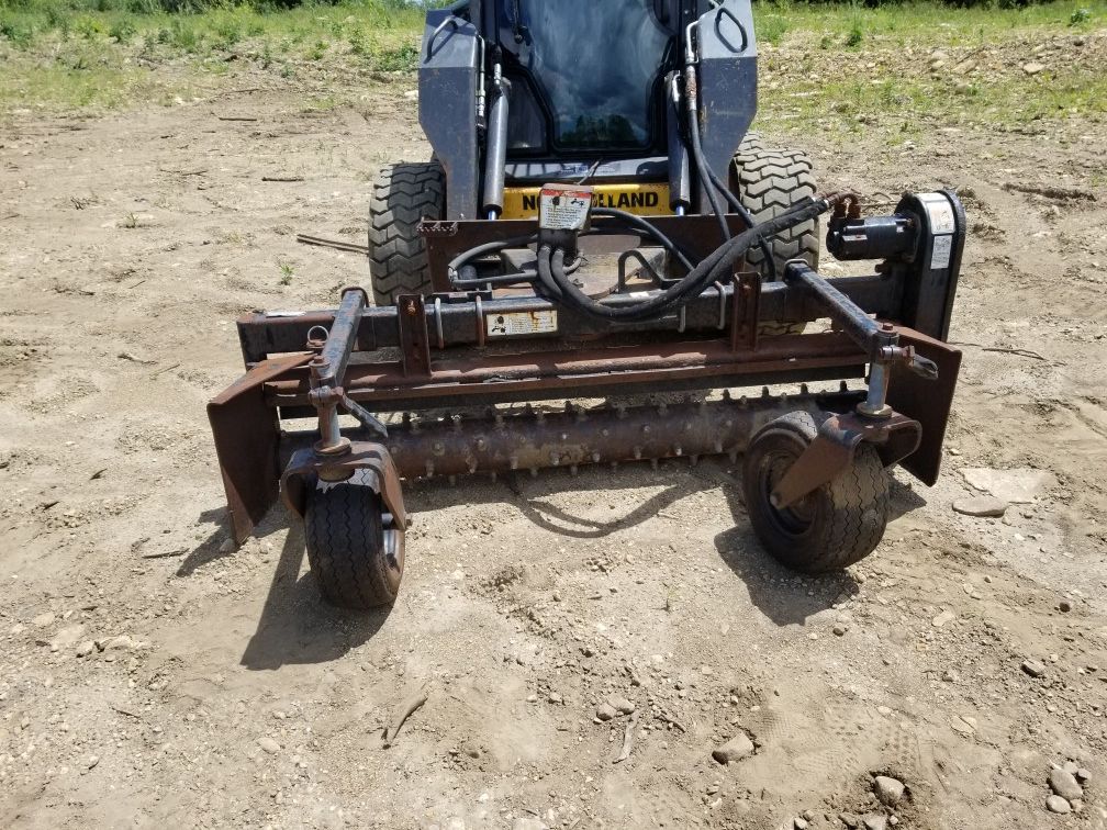 Harley Rake Skid Steer Power Box Rake 72 Hydraulic Angle Wright Stander
