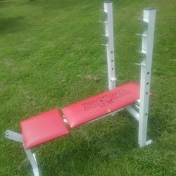 Weight Bench, Weight And Bar