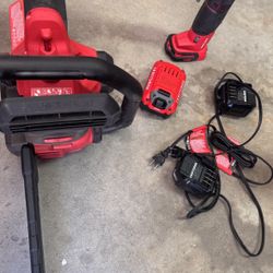 Craftsman chainsaw, oscillating tool and 1 battery 2 charger 
