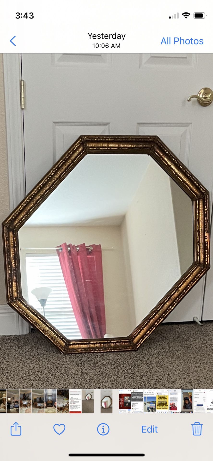 Antique Wall Mirror