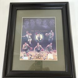 8” x 10” 1986 Boston Celtics Autographed Photo With COA. Serious Buyers Only. NO HOLD 