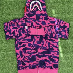Bape Full Zip Up Purple Medium