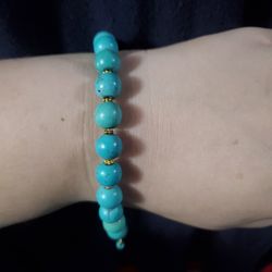 Gold Plated Magnesite Bracelet