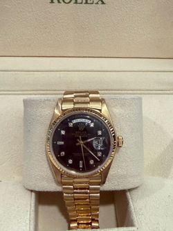 Rolex day date 36  18k solid gold watch