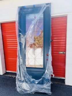 Brand New Impact Front Door With Composite Fire Rated Frame 36x96