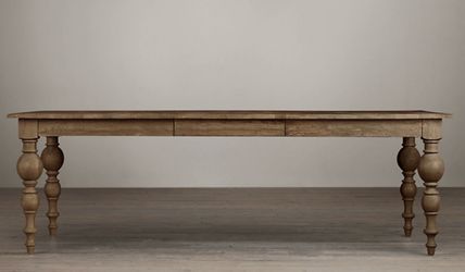 Grand Baluster Rectangular Extension Dining Table by Restoration Hardware