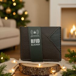 Rivet & Burr Men's Wallet Bifold Wallet - Brown Leather NWT