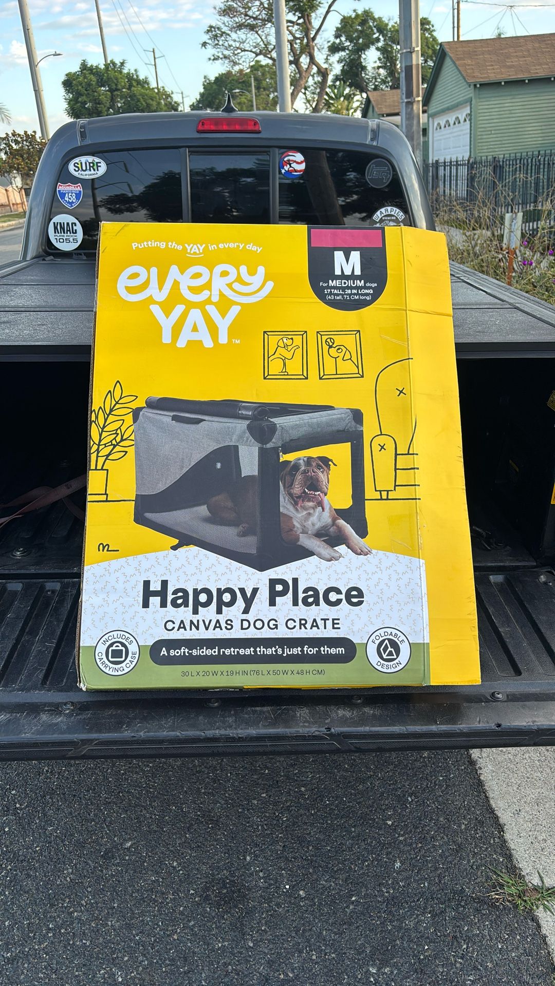Canvas Dog Crate New In Open Box 