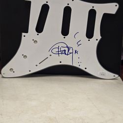 Tommy Chong Signed Guitar Pickguard JSA Authenticated 
