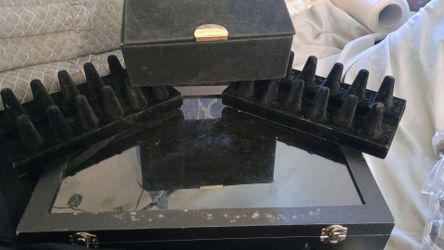 Priced to sell jewelry storage and display lot