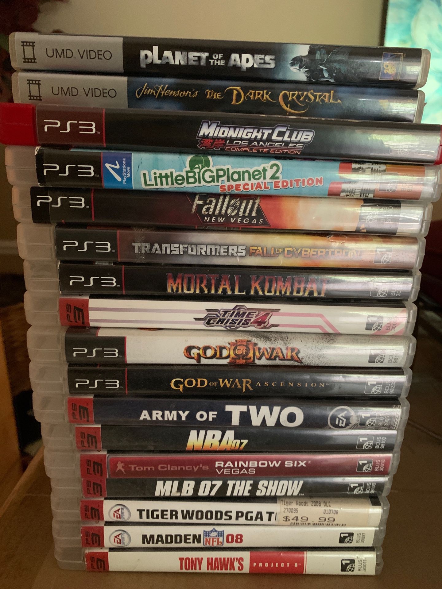 PS3 Games and 2 PSP Movies