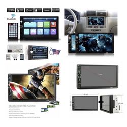 DOUBLE DIN BLUETOOTH ESPEJO CÁMARA RETROCESO FREE INSTALATION