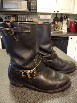 ORIGINAL RED WING ENGINEER BOOTS THE FRIST AN BEST BIKET BOOT MADE IN THE FREE WORLD