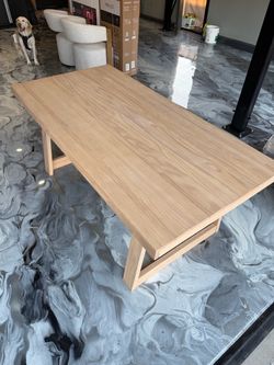 White Oak Wood Dining Table