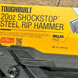 ToughBuilt 20oz ShockStop Steel Rip Hammer