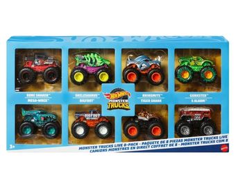 Hot Wheels Monster Trucks Live Diecast Car 8-Pack (2024)