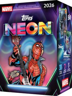 2026 TOPPS NEON MARVEL VALUE BLASTER BOX (35 Cards) Disney Brand New Sealed QTY