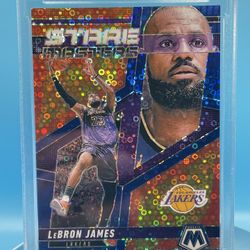 LEBRON JAMES 2024-25 Mosaic Fast Break Stare Masters Blue Prizm /85 Lakers