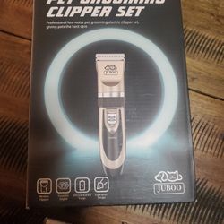 Pet Grooming Clipper Set With Scissors, And Thinning Shears