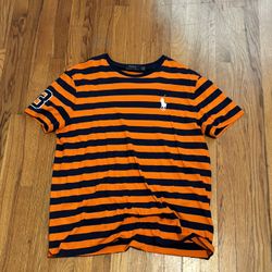 Orange and Blue Polo T-Shirt | L