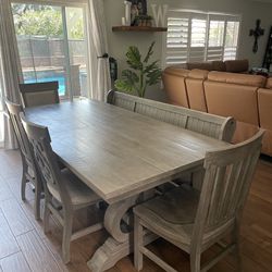 Dinning Table Set With Matching Desks & Chairs 