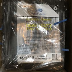 Heavy Duty Gray Tarp 14x20 $30