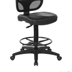 Office Star DC Series Deluxe Breathable Mesh Back Ergonomic Drafting Chair with Lumbar Support and Adjustable Footring, Black Vinyl
Amazon's Choice
