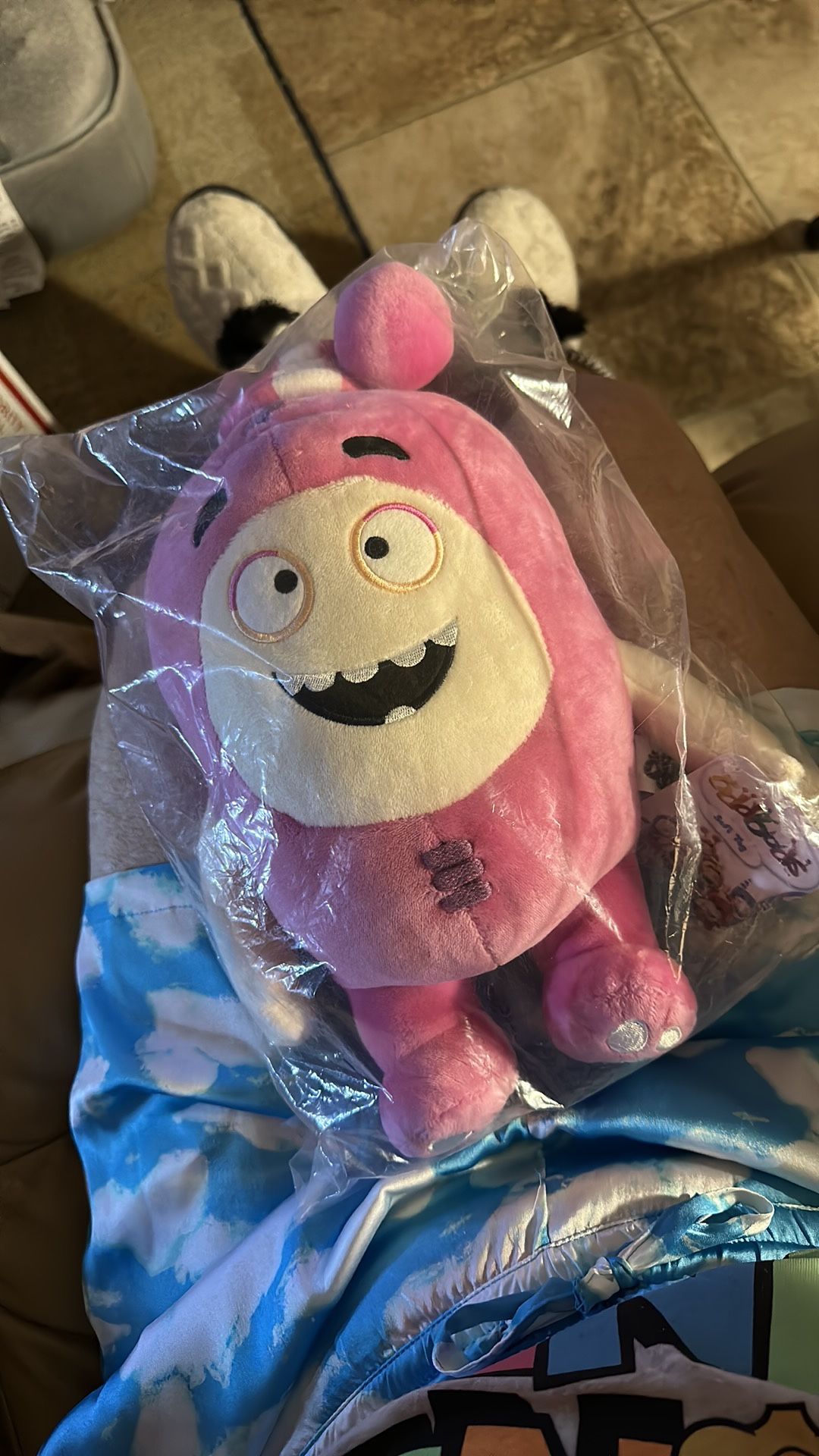 Oddbods Pogo Newt Pink, Plush, Stuffed Toy, NWT