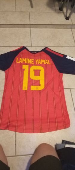 Lamine Yamal #19 Spain World Cup 2026 Adidas Player Edition Soccer Jersey-XL