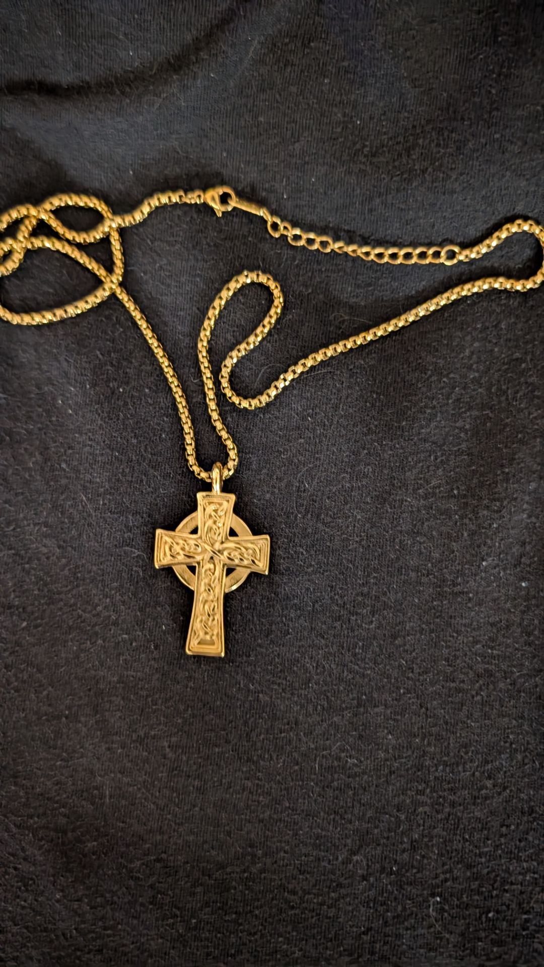Celtic cross and chain