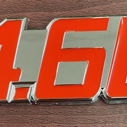 Aluminum Sticks On Polished Chrome Emblem 35mm-100mm