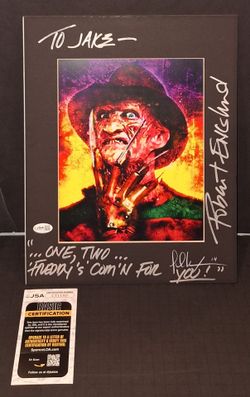 🔥Robert Englund Autographed Signed 11x14 matted 8x10 Freddy Krueger JSA COA 🔥