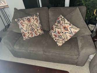 Grey Loveseat Couch