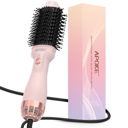 One Step Hair Dryer Brush and Styler Volumizer, Multifunction 4 in 1 Ceramic Tourmaline Negative Ion Hot Air Styling Brush, Professional Salon Blow Dr