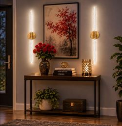 Battery Operated Wall Sconce Set of 2 with Remote Control, 2 Pack