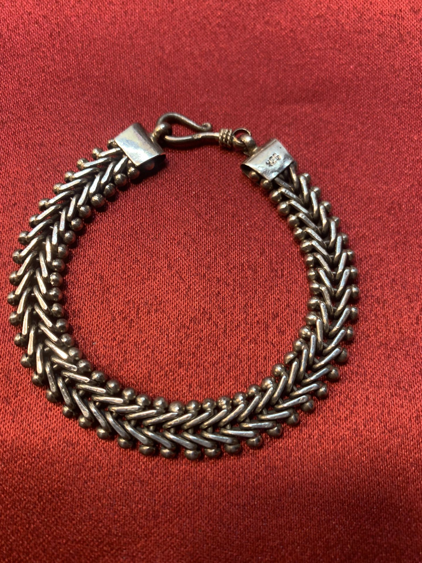 Beautiful Handcrafted Heavy 925 Sterling Silver Link Bracelet