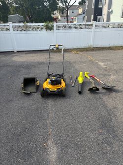 DeWalt Gas Lawn Mower with Blower and Trimmer