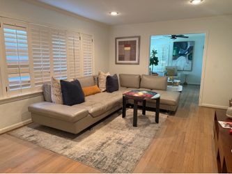 Cantoni Italian Grey Leather Sectional