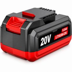 20V 6.0Ah Battery Replacement for Bauer 20V Tools 1701C-B 1702C-B
