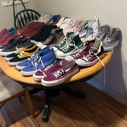 18 Pairs Of Shoes, 4 Pairs Of Uggs, 3 Pairs Of Vans, 9 Pairs Of Converse’s, 1 Pair Of Greats, 1 Pair Of Nikes. 