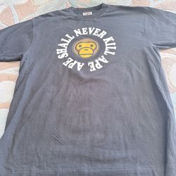 A Bathing Ape “Shall Never Kill Ape” T-Shirt – Black – Size Large