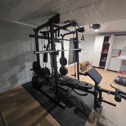 Smith Machine 2001 | Multi-Use Adj Bench | Gym Equipment | Fitness | Squat Rack | Excercise |🔴WEIGHTS AND BARBELL SOLD SEPARATELY 🔴 FREE DELIVERY 🚚